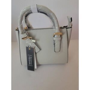 NWT Isabelle vegan leather gray handbag